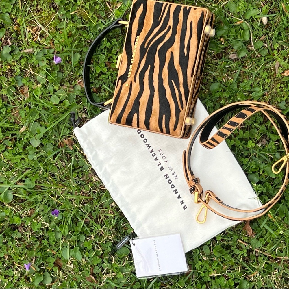 Brandon Blackwood Tan and Black Women's Bag